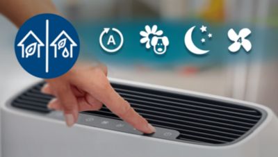 Automaat- ja manuaalrežiimiga kaks-ühes- ja ainult õhupuhastamise seadistus