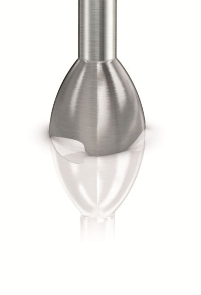 Kryt čepele so špeciálnym vlnitým tvarom chráni pred vyšplechovaním