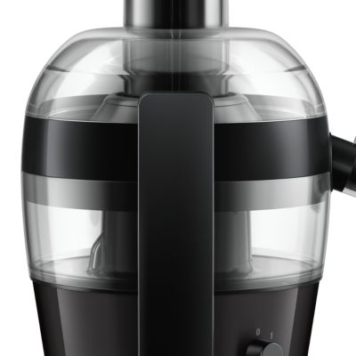 Easy checking of pulp with see-through pulp container