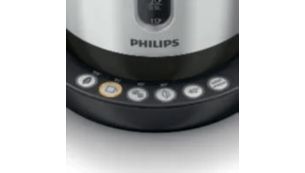 5 pre-set buttons for selection of your preferred hot drink