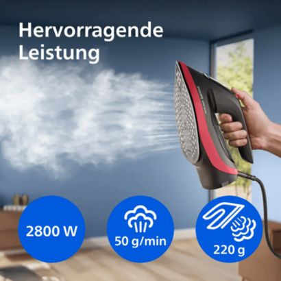Glatte Ergebnisse und sicher anwendbar auf allen Stoffen