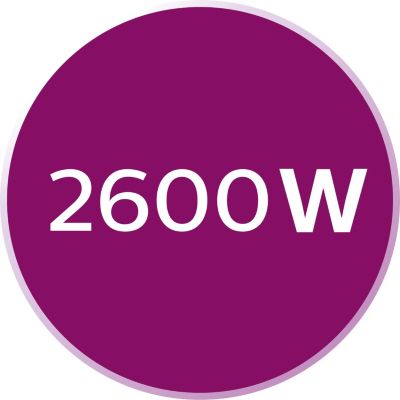 2600 W to heat up quickly