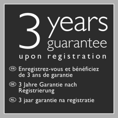 Ob registraciji 3 leta garancije