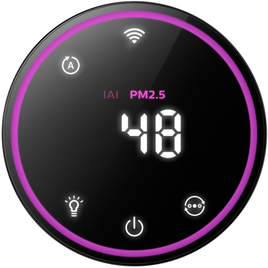 Purifies the air in less than 10 min (1)