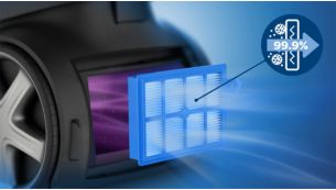 Il filtro Allergy H13 cattura oltre il 99,9% delle polveri sottili