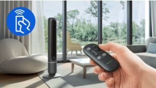 Easy control with remote and touch panel