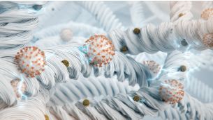 VitaShield captures 99.9% bacteria and viruses (4,5)