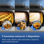 Megabasket flexible para cocinar al vapor, freír o usar con aire