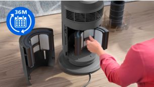 Long-lasting filter of 3 years