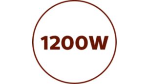 Motor con potencia de 1200 W para proporcionar un gran rendimiento