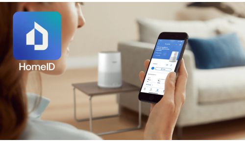 Bedien de luchtreiniger met de HomeID app
