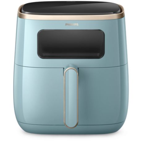 HD9257/70 Airfryer 空气炸锅 5.6 升，可视空炸，蓝色