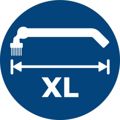 Pitkän varren ansiosta yllät hankalillekin alueille