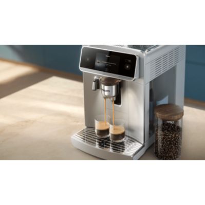 EP8757/20 - Silver, Silver Chrome, Espresso machine, LatteGo Pro, Rita, 8000 series, S8000, EP8757, Café Aromis