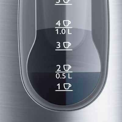 Indicador de una taza para hervir solo la cantidad de agua que necesita