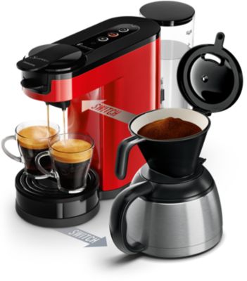 Philips Philips SENSEO® Schakelaar Pad- en filterkoffiezetapparaat HD6592/84 aanbieding