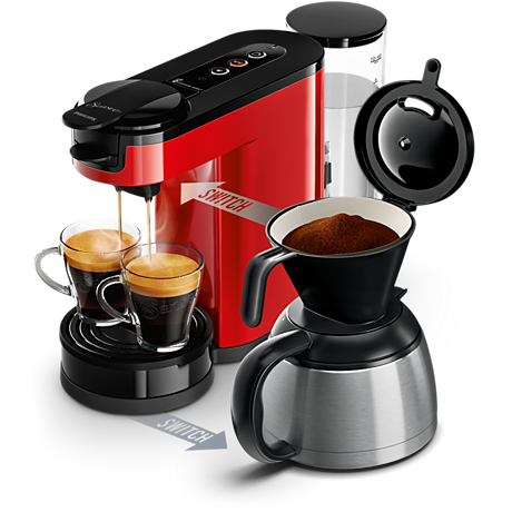 HD6592/80R1 SENSEO® Switch Machine à café à dosettes et filtre