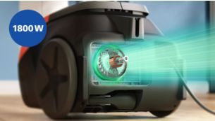 1800W durable motor for high suction power
