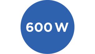 Powerful 600 W motor