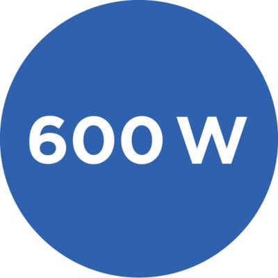Powerful 600 W motor