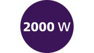 Akár 2000 W teljesítmény