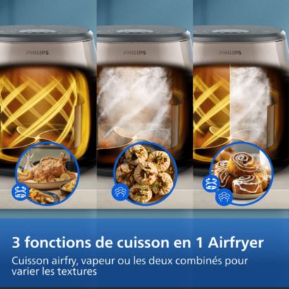 Faites frire, griller, cuire… et même cuire à la vapeur !