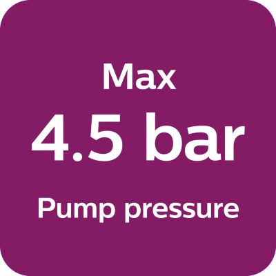 Max 4.5 bar pump pressure
