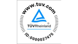 TÜV-gecertificeerd voor betrouwbare resultaten