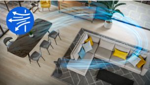 Potente flujo de aire de 38 km/h para un alivio instant&aacute;neo