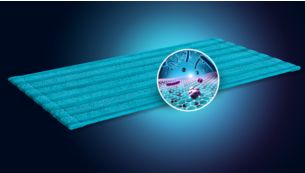 De Always Clean-coating beschermt de doek tegen bacterievorming*