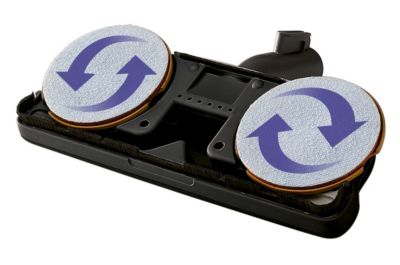 The micro-fibre pads keep dirt inside the fabric