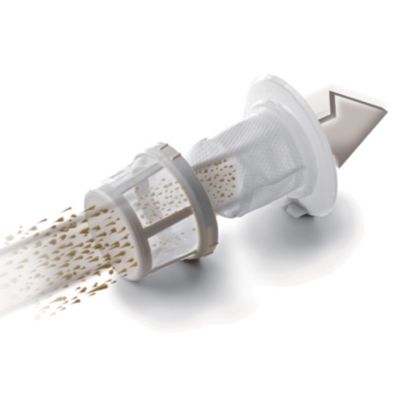 El sistema de filtrado de 2 etapas evita los atascos prematuros.