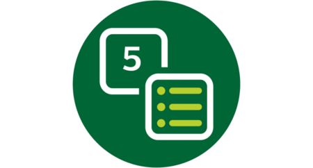 Digital UI Screen with 5 pre-programmed modes