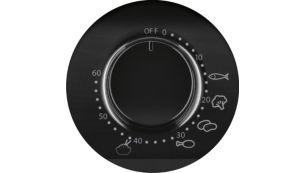 Timer op basis van voedsel voor vis, groenten, rijst en meer