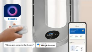 Control your device through the remote or with the Air+ app