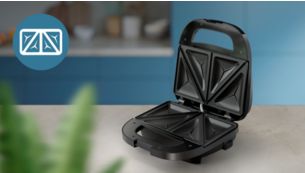 Driehoekige grillplaten voor uw favoriete hartige snack