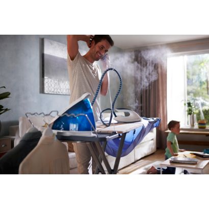 Iron faster with 2 x more steam *