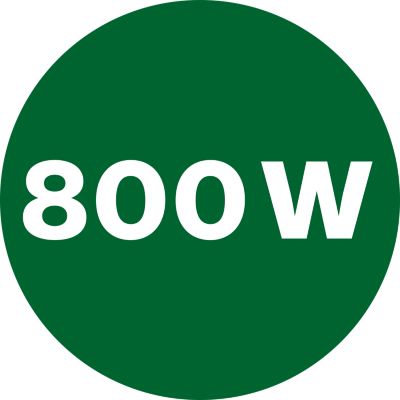Powerful 800 W motor for great results