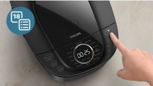 18 optimized menus, and keep warm up to 48 hours