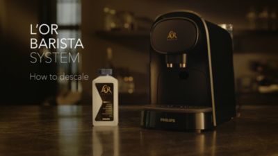 How to descale L'OR Barista coffee machine