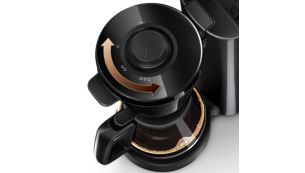 Comutator de intensitate pentru a prepara de la cafea slabă la cafea tare