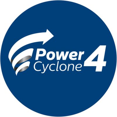 Η τεχνολογία PowerCyclone 4 διαχωρίζει τη σκόνη και τον αέρα με μία κίνηση