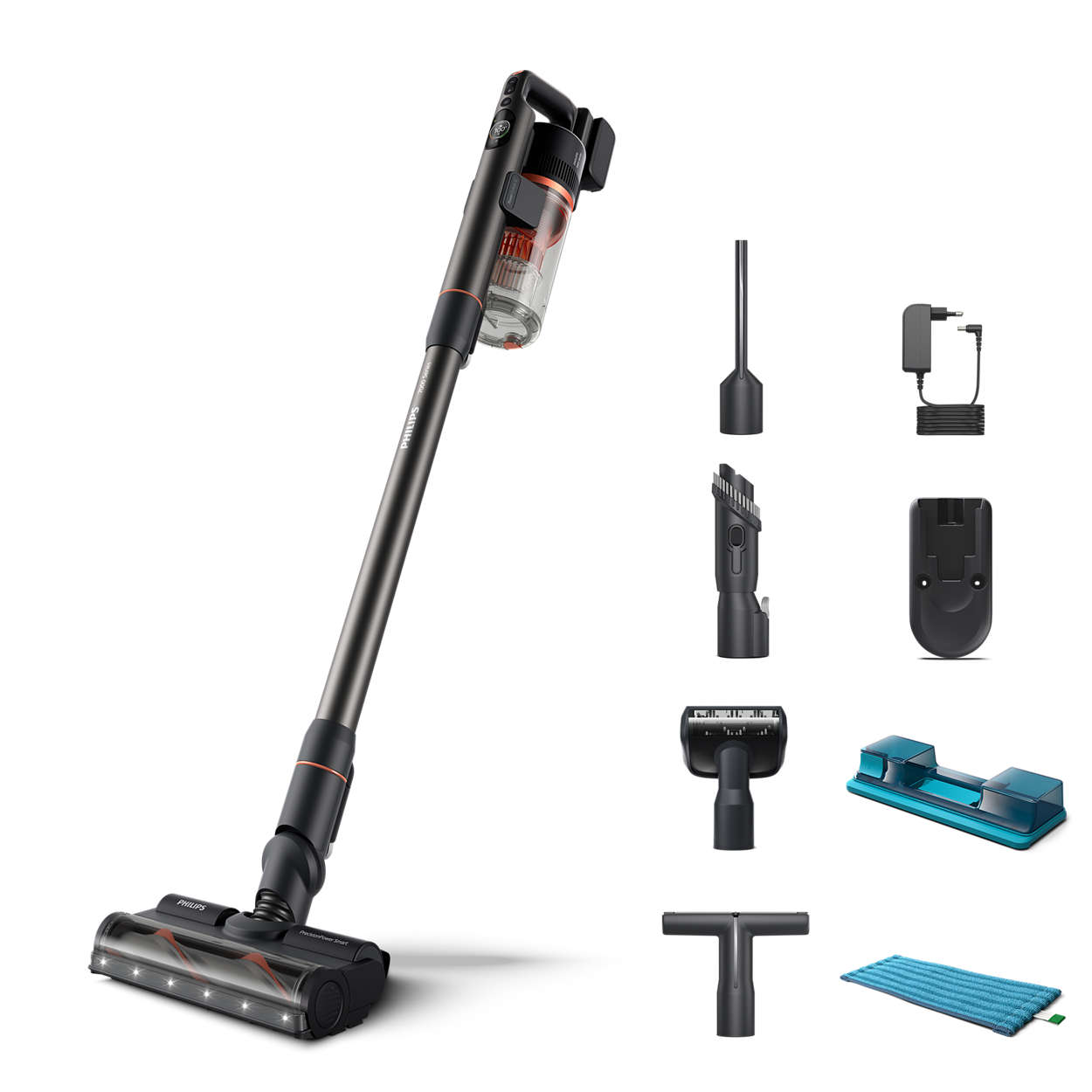 Cleans more dust & dirt than any cordless vacuum(3)