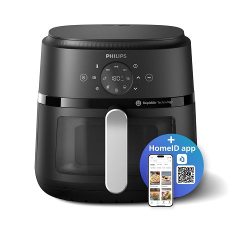 NA231/00 2000 Series Fritéza Airfryer 2000 series, objem 6,2 l (stříbrná)