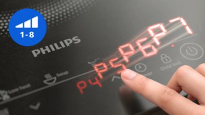 Natančen nadzor z 8 stopnjami segrevanja