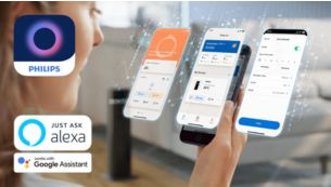 Control the heater anytime, anywhere with the Philips Air+ app.