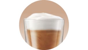 Flere funksjoner: En rekke kaffe- og melkedrikker