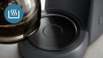 Modo de conservación del calor para un café caliente por más tiempo