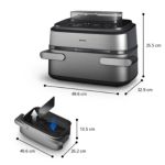 Megabasket flexible para cocinar al vapor, freír o usar con aire