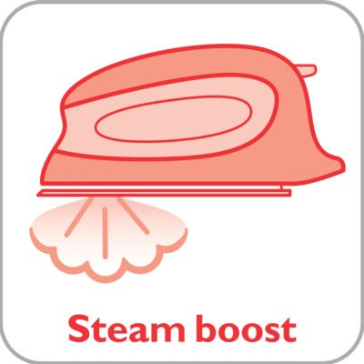 O vapor extra ajuda a eliminar as rugas teimosas